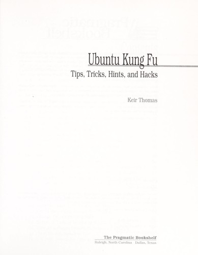 Cover of the book Ubuntu Kung Fu by Keir Thomas.