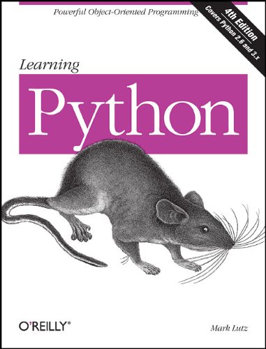 Cover of Learning Python, 4th Edition by Mark Lutz (O'Reilly), featuring an engraving of a wood mouse.
