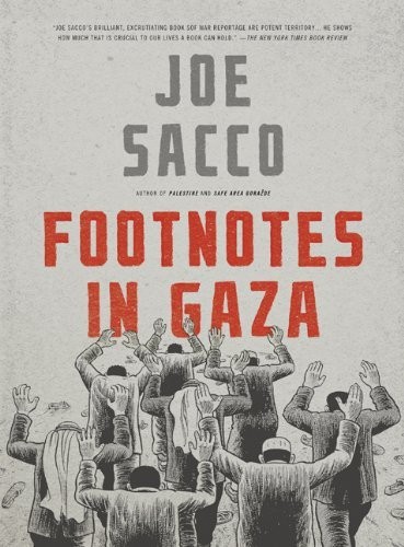 Cover of the book Footnotes in Gaza by Joe Sacco.