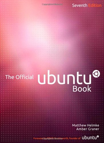 cover Cover of The Official Ubuntu Book, Seventh Edition (Prentice Hall), with the Ubuntu logo on a magenta cover.